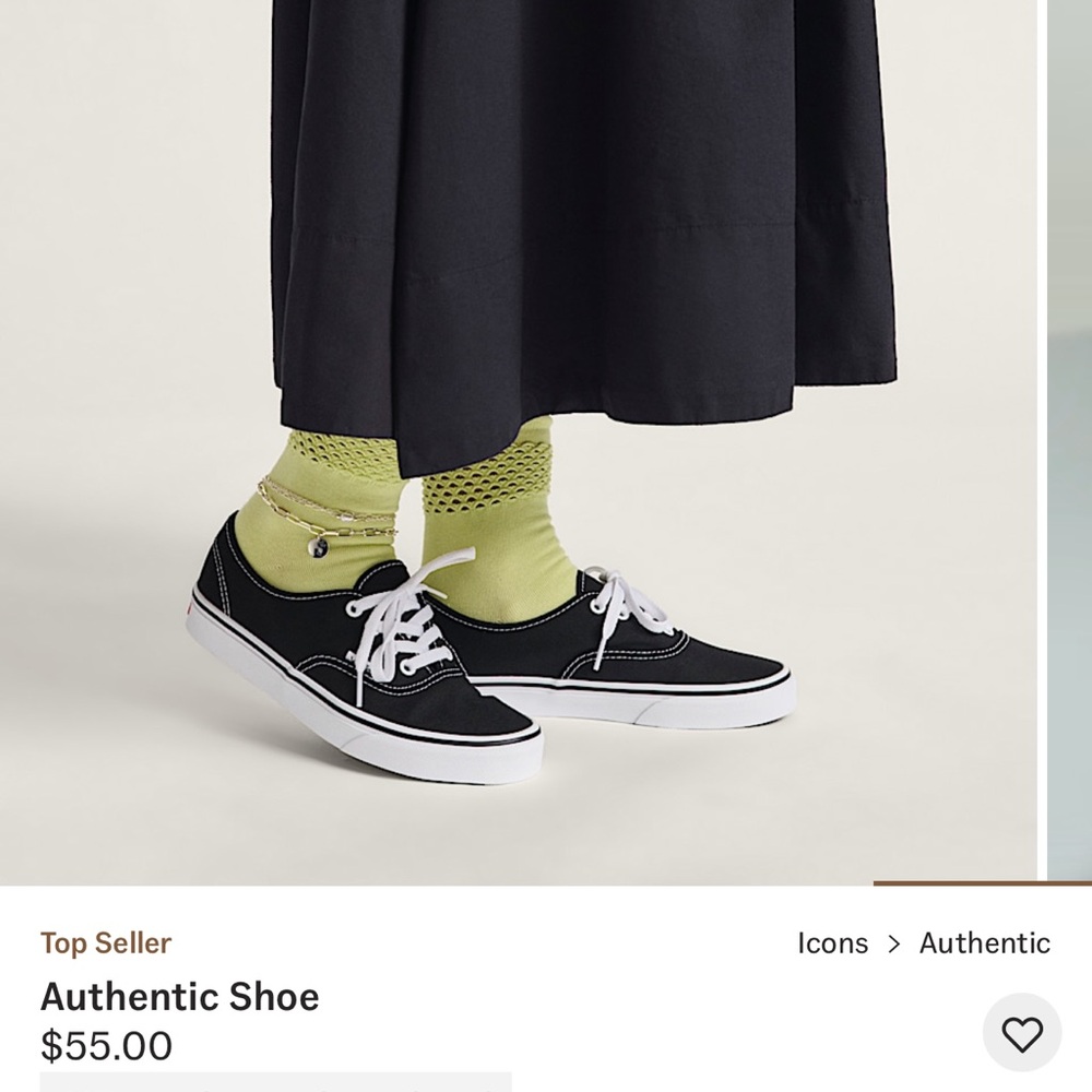 Vans Unisex Black Authentic Shoes - Picture 2 of 11